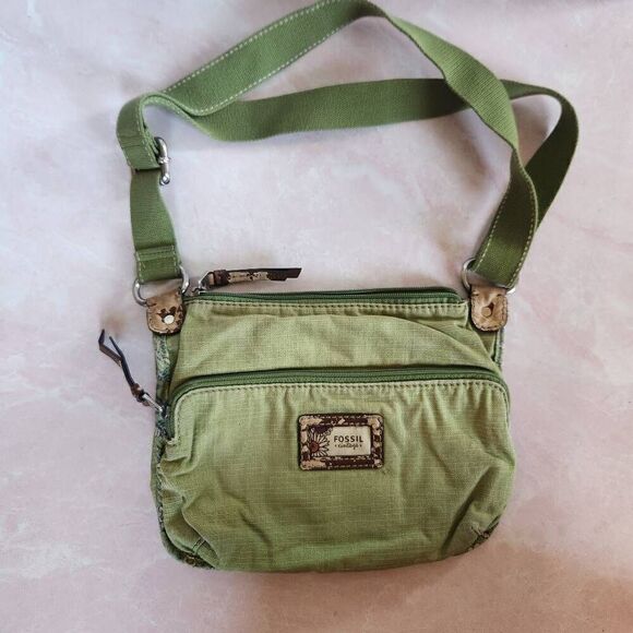 Early 2000's y2k Fossil green shoulder bag purse - Picture 1 of 6